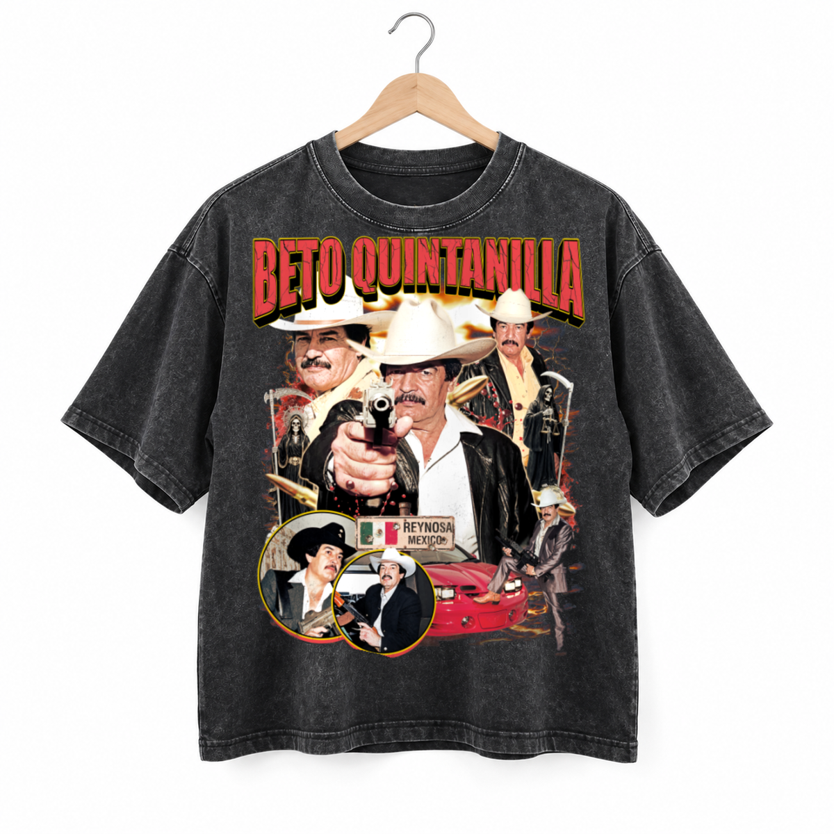 Beto Quintanilla - El Mero León del Corrido Tee