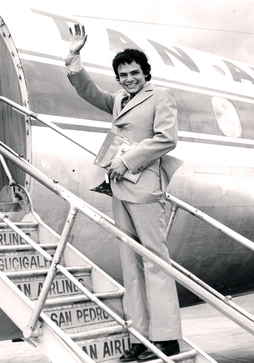 Leaving for a Latin American tour, 1970