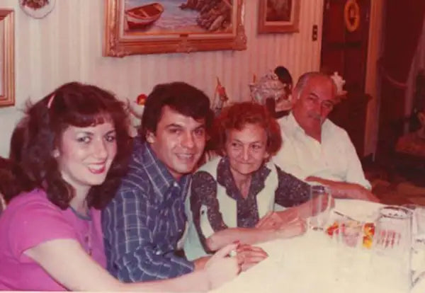 A family meal with his mother