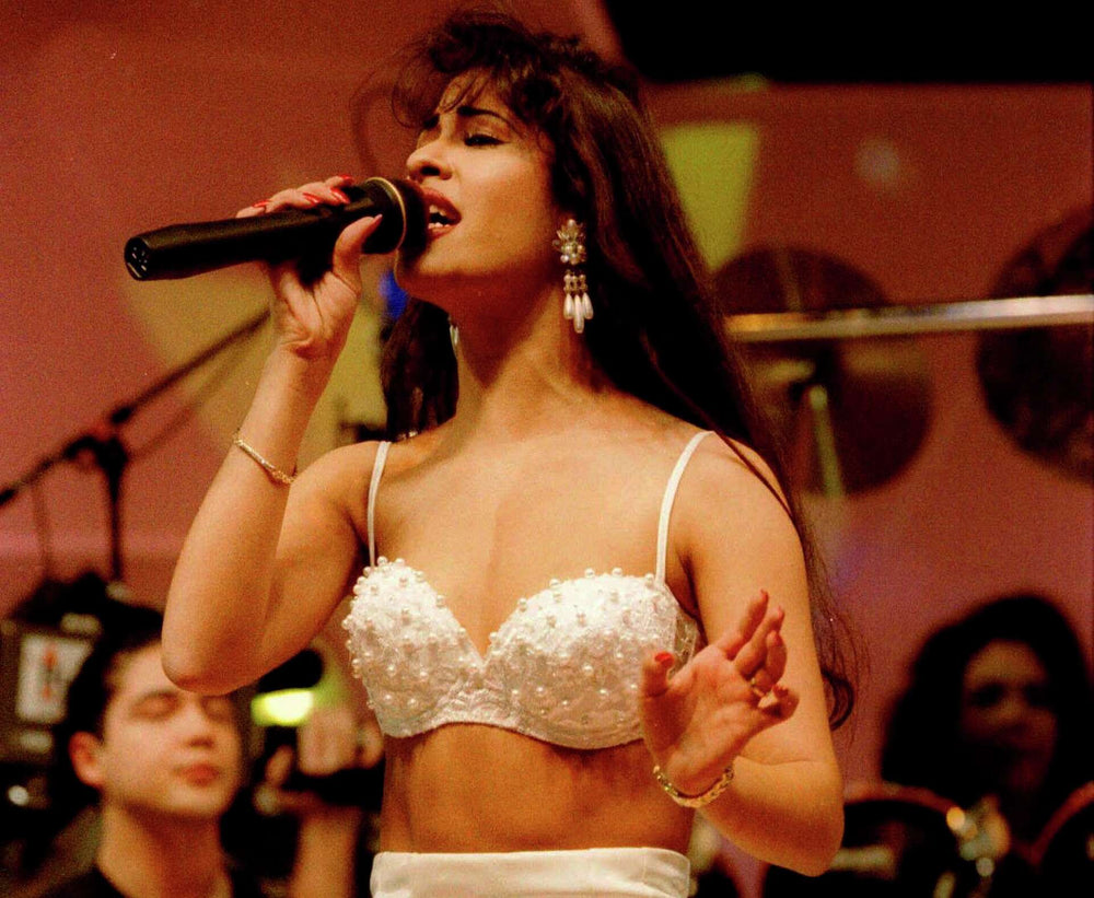Selena onstage at the Houston rodeo